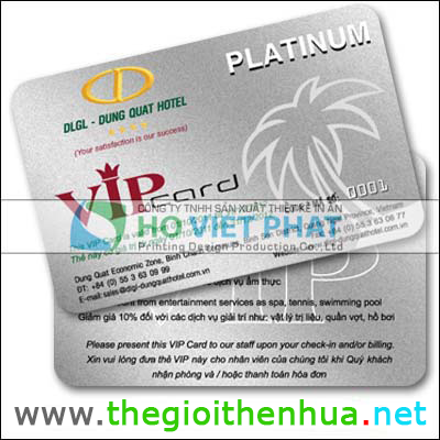 Mẫu Thẻ Nhựa Đẹp - Mẫu in thẻ: in Thẻ nhựa VIP, thẻ vip khách sạn, in thẻ thành viên VIP