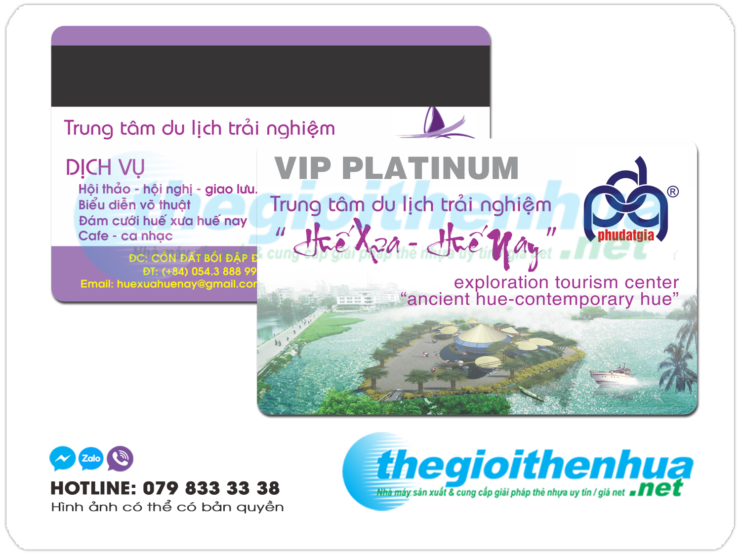 In Thẻ VIP Platinum Ưu Đãi Giảm Giá Dịch Vụ Du Lịch