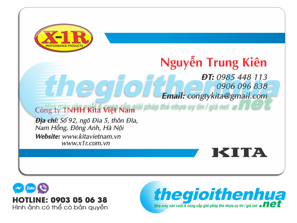 In name card cho công ty Kita Việt Nam