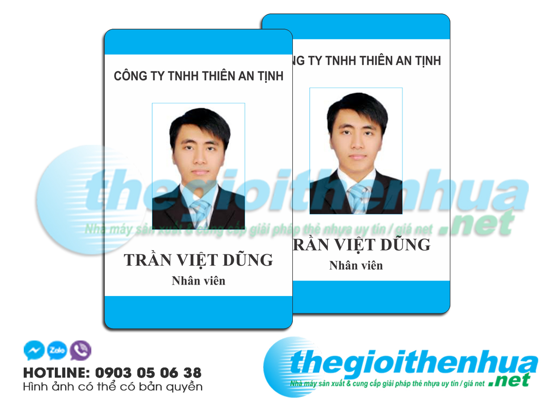 In thẻ nhân viên cho công ty TNHH Thiên An Thịnh