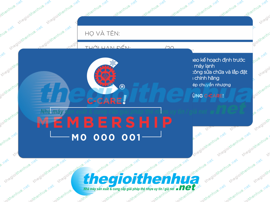 In membership card cho C- Care