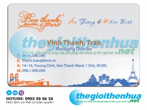 In name card cho Ben Thanh Media Tour
