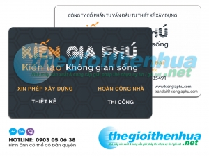 In name card nhựa cho công ty Kiến Gia Phú