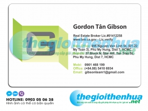 In name card cho công ty Gordon