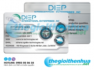 In name card nhựa cho công ty DIEP