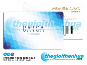 In member card cho Catsa Shop
