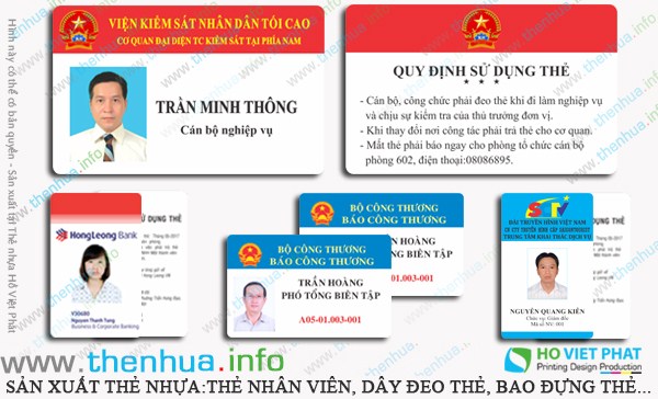 in thẻ nhựa nhân viên tại Sài Gòn